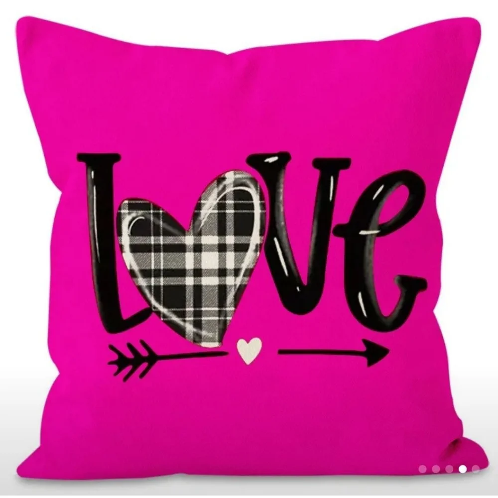 Unisex Unbranded Pillowcase Set Valentine's Day Pink